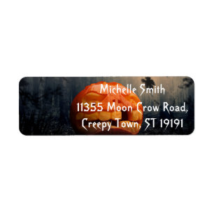 Personalised Custom Halloween Return Address Label