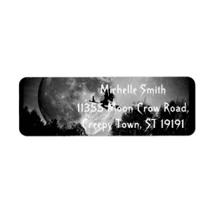 Personalised Custom Halloween Return Address Label