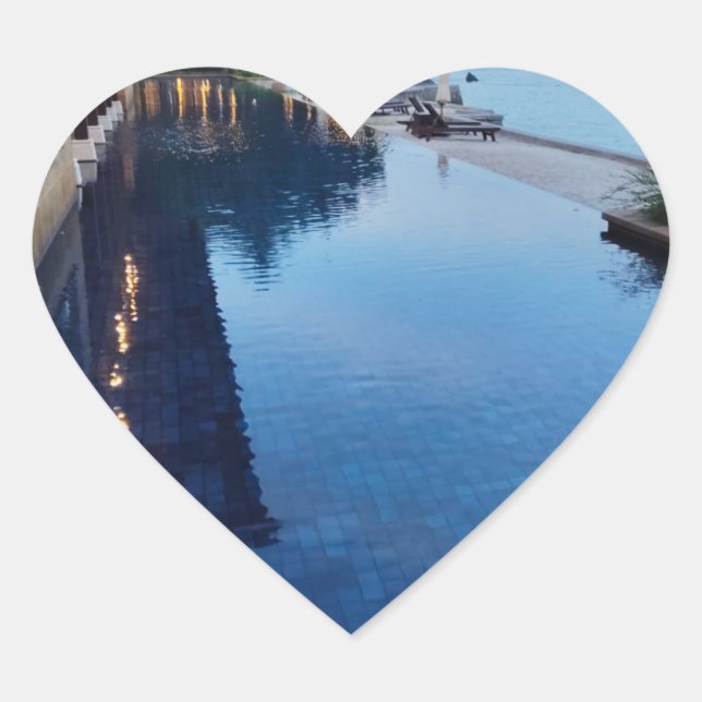 Personalised Custom Heart Sticker (Front)