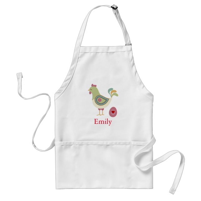 Personalised Custom Hen with Egg Abstract Standard Apron (Front)