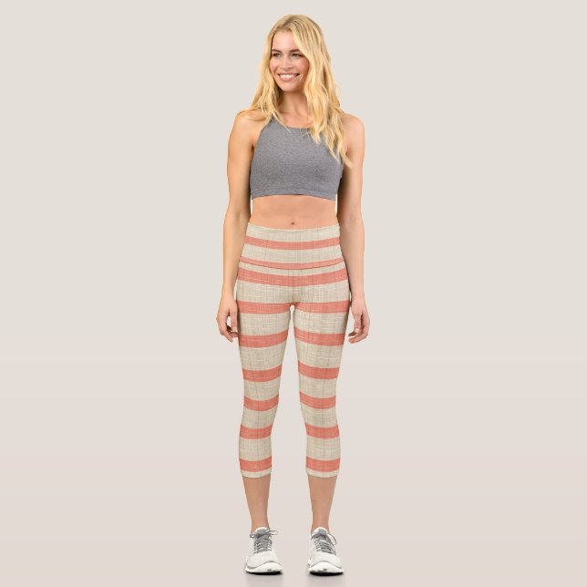 Personalised Custom High Waisted Yoga Capris (Front)