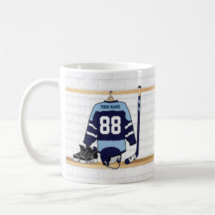 Personalised Custom Ice Hockey Jersey Coffee Mug