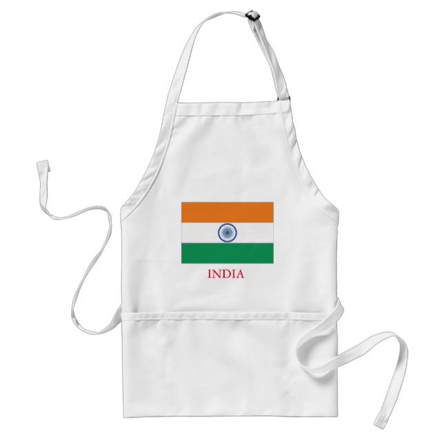 Personalised Custom India Flag Standard Apron (Front)