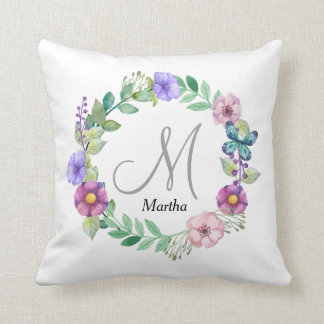 Personalised custom initial pillow