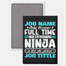 Personalised Custom Job Title Multitasker Worker