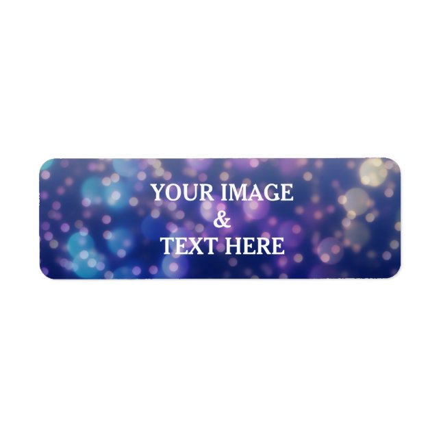 Personalised Custom Label Gold Glitter  Return Address Label (Front)