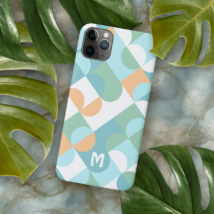 Personalised Custom Light Teal Blue Green Retro iPhone 11 Pro Max Case