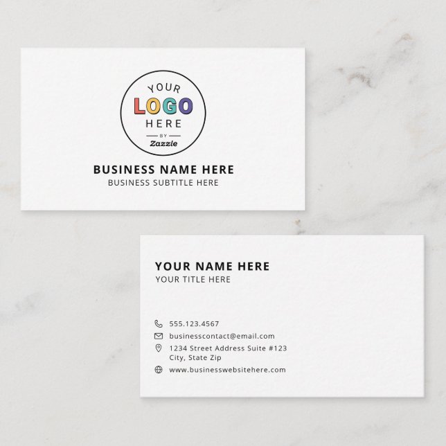 Personalised Custom Logo Business Card (Front/Back)