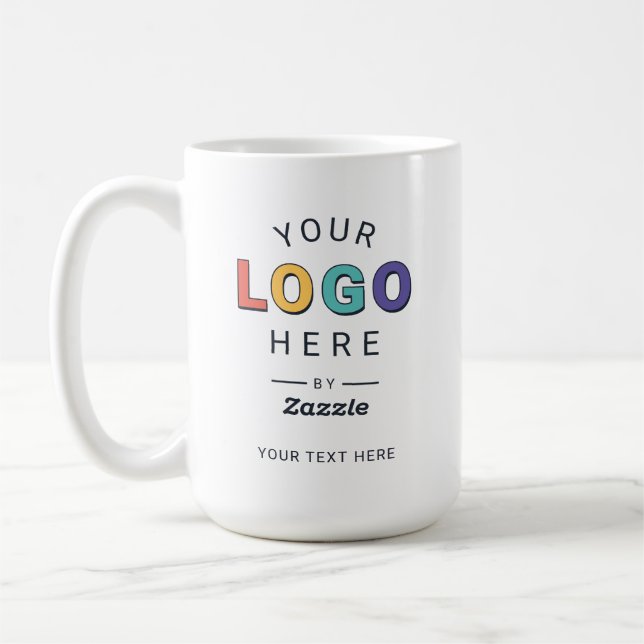 Personalised Custom Logo Business Coffee Mug (Left)