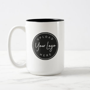 Personalised Custom Logo Business Two-Tone Coffee Mug