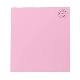Personalised Custom Logo Elegant Light Pink Notepad