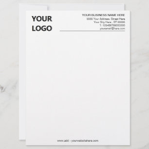 Personalised Custom Logo Name Letterhead Template