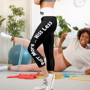 Personalised Custom Made Black High Waisted Capris