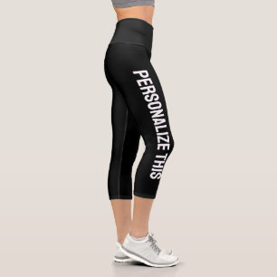Personalised Custom Made  Capri Leggings