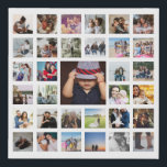 Personalised Custom Made Collage Faux Canvas Print<br><div class="desc">33 Photo Template Personalised Custom Made Collage faux canvas wall art from Ricaso - perfect keepsake - change the background colour by clicking on "customise further"</div>