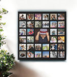 Personalised Custom Made Collage Faux Canvas Print<br><div class="desc">33 Photo Template Personalised Custom Made Collage faux canvas wall art from Ricaso - perfect keepsake - change the background colour by clicking on "customise further"</div>