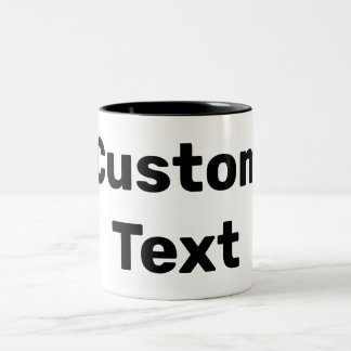 Personalised / Custom Made / Customised Names Two-Tone Coffee Mug