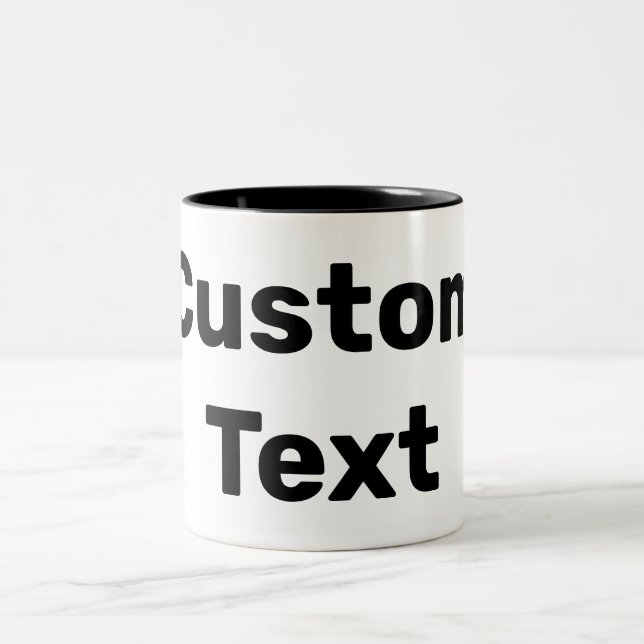 Personalised / Custom Made / Customised Names Two-Tone Coffee Mug (Center)