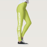 Personalised Custom Made Leggings<br><div class="desc">Easy to Personalise Custom Made leggings from Ricaso - add your own text - change the background colour and text colour and font by clicking on customise</div>