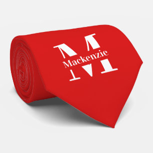 Personalised Custom Made Monogrammed Tie
