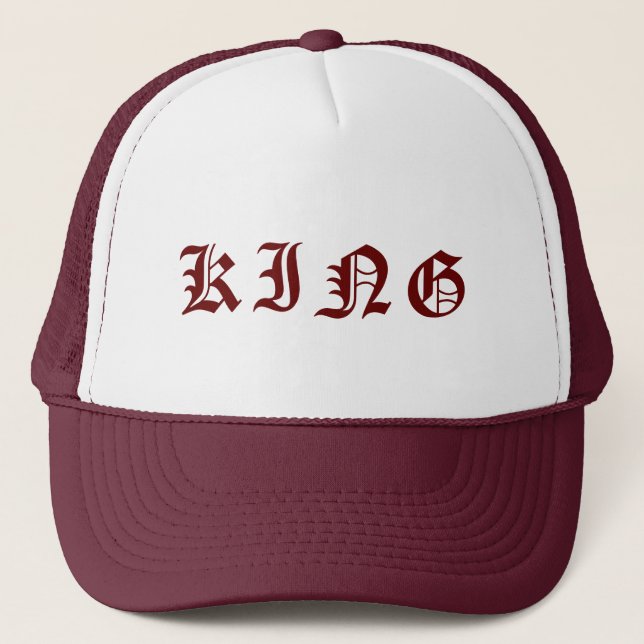 Personalised Custom Maroon Colour Trucker Hats Cap (Front)