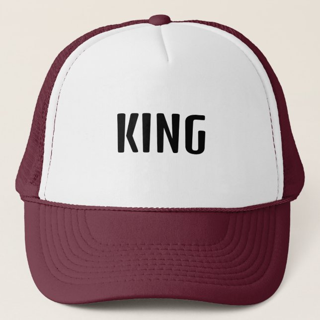 Personalised Custom Maroon Colour Trucker Hats Cap (Front)