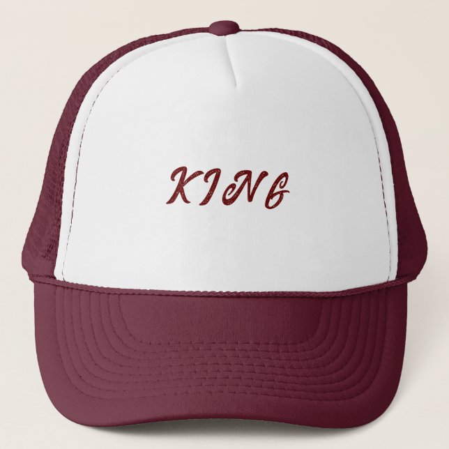Personalised Custom Maroon Colour Trucker Hats Cap (Front)