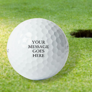 Personalised Custom Message Golf Balls