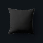 Personalised Custom Minimal Monogram Black Pillow. Cushion<br><div class="desc">Personalised Custom Name Minimal monogram Stylish Black Colour throw pillow cover and Cases.</div>