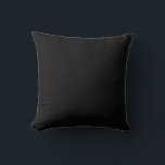 Personalised Custom Minimal Monogram Black Pillow. Cushion<br><div class="desc">Personalised Custom Name Minimal monogram Stylish Black Colour throw pillow cover and Cases.</div>