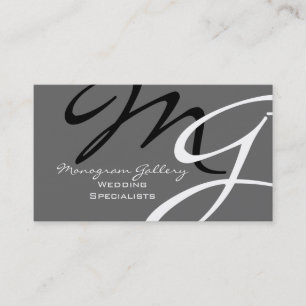 Personalised Custom Monogram Business Card