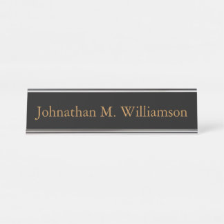 Personalised Custom Monogram Desk Name Plate