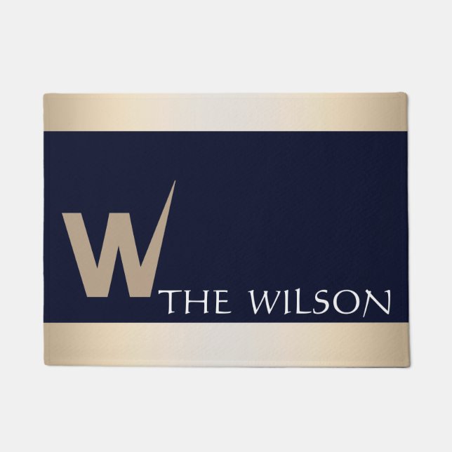 Personalised Custom Monogram Doormat (Front)