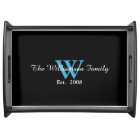 Personalised Custom Monogram Serving Tray