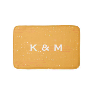 Personalised Custom Monogrammed Grey or Grey Bath Mat