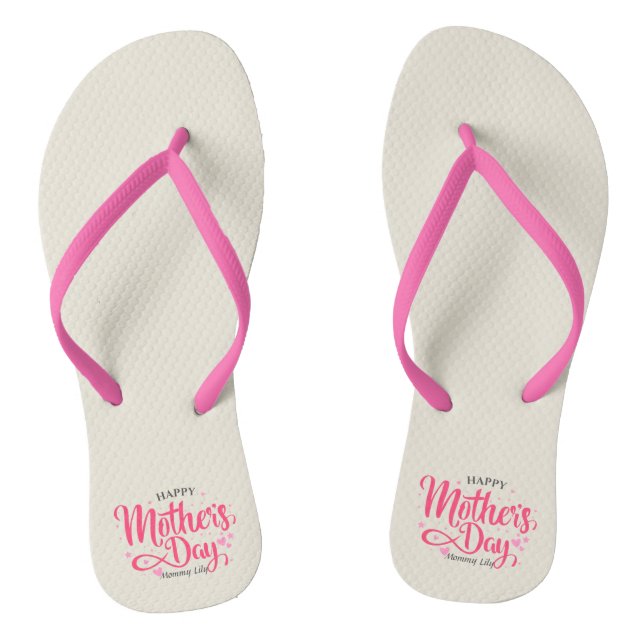 Personalised Custom Mother's Day | Flip Flops (Footbed)