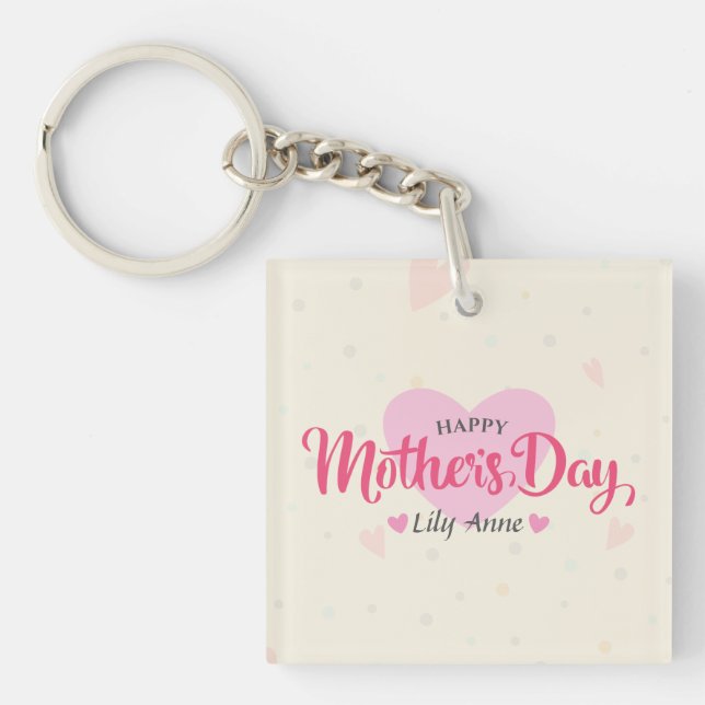 Personalised Custom Mother's Day | Keychain (Front)