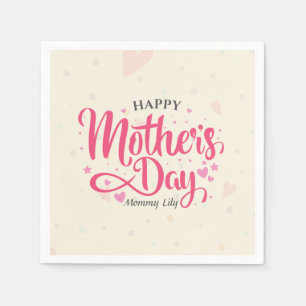 Personalised Custom Mother's Day Napkin