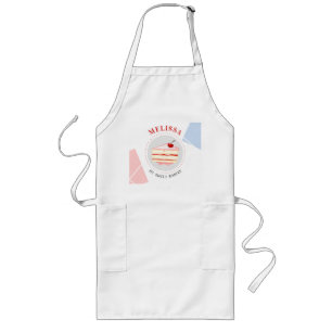 Personalised Custom Name Baker Bakery Chef Cook Long Apron