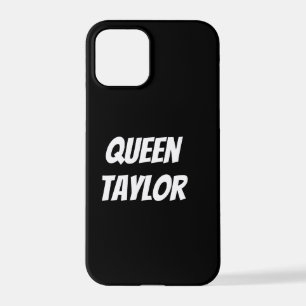 Personalised Custom Name Black iPhone Cases 