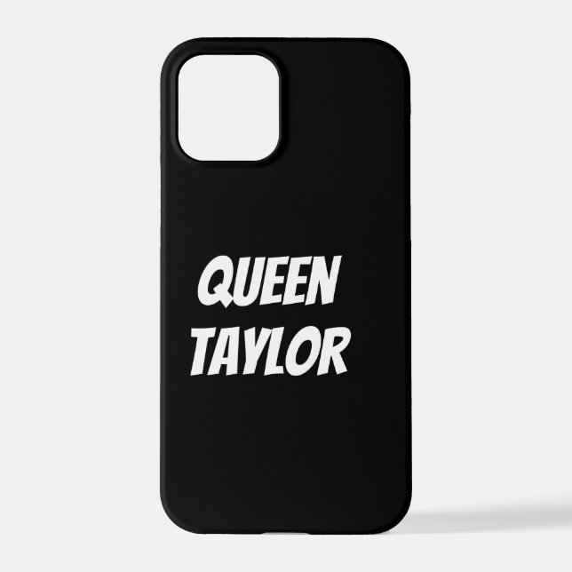 Personalised Custom Name Black iPhone Cases  (Back)