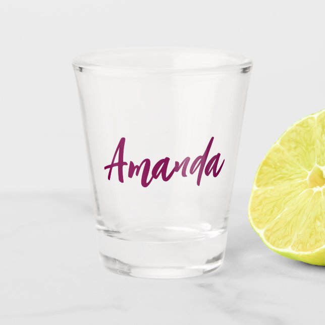 Personalised Custom Name Bride bachelor Party Shot Glass (Front)