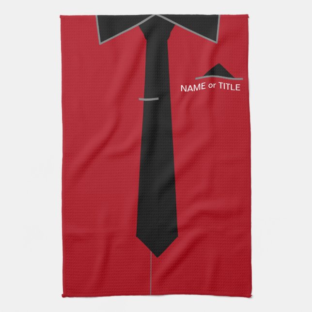 Personalised Custom Name Business Kitchen Towel (Vertical)