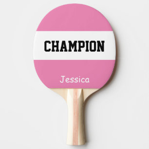 Personalised Custom Name Champion Ping Pong Paddle