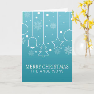 Personalised Custom Name Christmas   Greeting Card