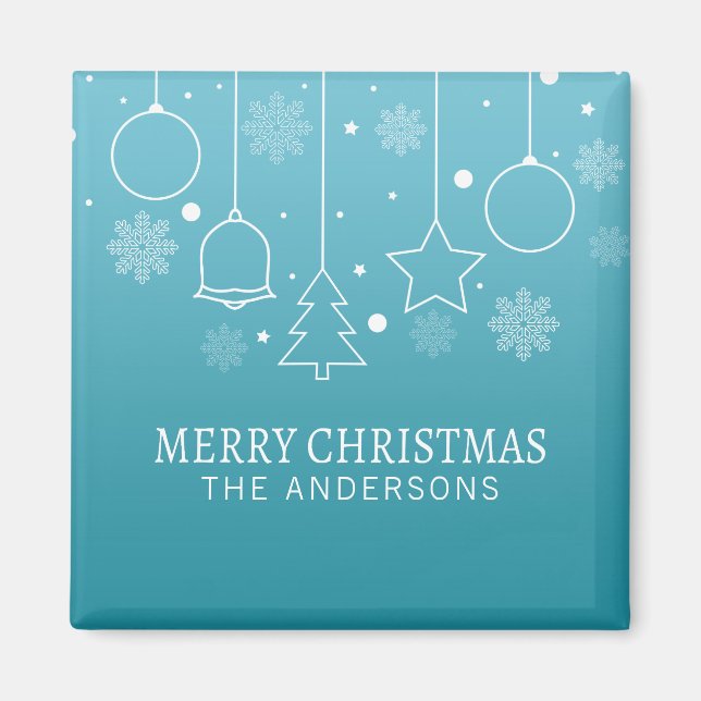 Personalised Custom Name Christmas | Magnet (Front)