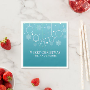 Personalised Custom Name Christmas   Napkin