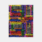 Personalised Custom Name Collage Black/Colourful