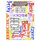 Personalised Custom Name Collage Colourful