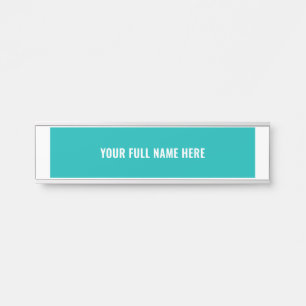 Personalised Custom Name Door Sign - Choose Colour